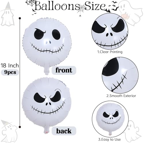 Ballons d'Halloween tête de mort pour décorer sans effort - 2