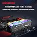 【RGB RAM DDR5】GIGASTONE Game Turbo 32GBx4 (128GB Kit) DDR5 5600MHz PC5-44800 CL 40-40-40-76 Intel XMP 3.0 AMD EXPO 1.2V UDIMM 288pin unbuffered non-ECC Desktop hohe Leistung Speicher - Schwarz