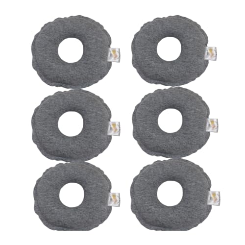 Kit 06 Rosquinhas Amamentação Peito Seios Laváveis Protetor Seios