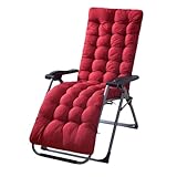 50 Inch Patio Chair Lounger Cushion, Thicker Padded Chaise Lounger Swing Bench Cushion Zero Gravity Chair Pad for Outdoor Indoor Home Office