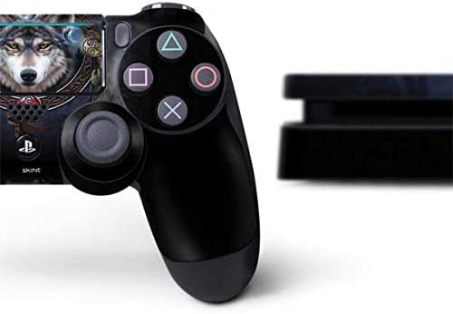 Skinit Decal Gaming Skin Compatible with PS4 Slim Bundle - Officially Licensed Wolf Symbols by Brigid Ashwood Design