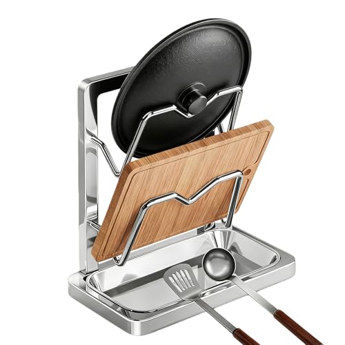 Organisateur de casseroles et poêles en acier inoxydable pour cuisine - 2