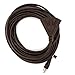 Holiday Lighting Outlet Extension Cord, Brown 50' 3 Prong, Christmas Light, Holiday Cord, Indoor Outdoor