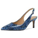Occasions : Le bout pointu, le petit talon, la bride réglable et le style escarpin en font des chaussures faciles à enfiler et à retirer. Avec le design slingback, elles donnent une finition parfaite à n'importe quelle tenue pour un mariage, un rendez-vous, un cocktail, une boîte de nuit, un bal de fin d'année, une fête, un travail au bureau, un mariage, un bal de fin d'année ou d'autres occasions spéciales