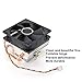 immagine 8Cuscinetto idraulico super dissipatore di calore in metallo non facilmente deformabile 12 V ventola computer desktop per - 775 1150 1151 1155 1156 1366