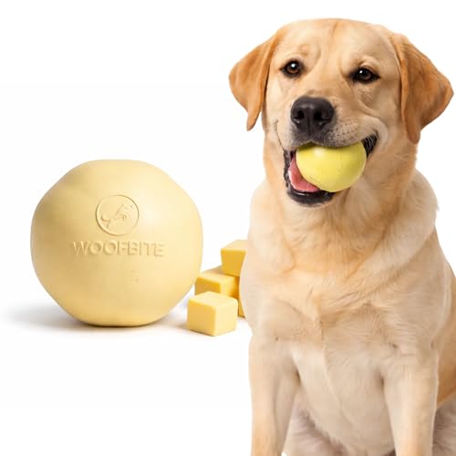 WoofBite Indestructible Dog Ball, Durable Chew Toy for Aggressive Chewers, 3" - image 1
