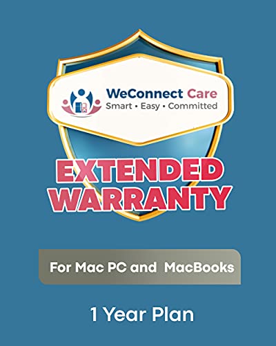 WeConnect Care – 1 Year Extended Warranty for Apple Mac (Price Range Rs.175001 to 225000) – E Mail Delivery in 2 Hours
