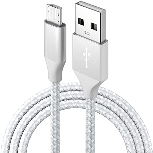 BIBTIM Cable Micro USB 3M, 1-Pack USB 2.0 Masculino a Cable Micro, Cable Cargador Micro USB Android Cable de Carga Rápida 480 Mbps Velocidad de Transmisión de Datos Cover