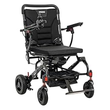 Pride Mobility Jazzy Carbon Featherweight Power Chair Black | THE SCOOTER ACCESSORIES Bundle Included