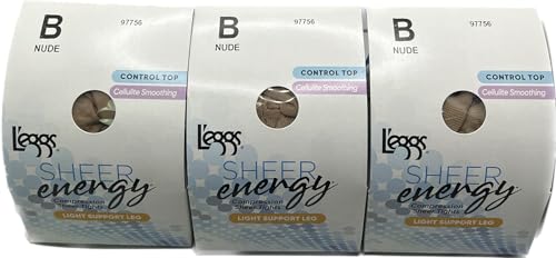 Legg Sheer Energy Control Top Pantyhose 3 Pack