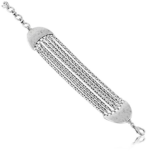 Lucky Brand Silver Link Bracelet #TOP28
