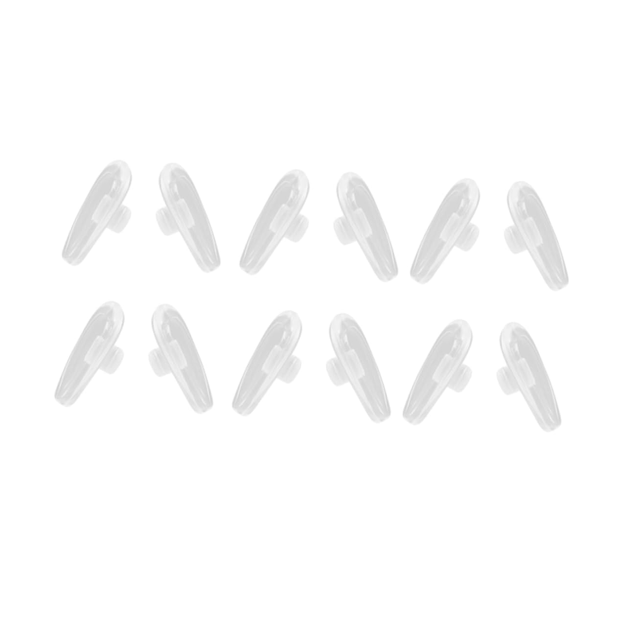 GOOHOCHY 12 Pairs Nose Pads for Eyeglasses White Card Slot