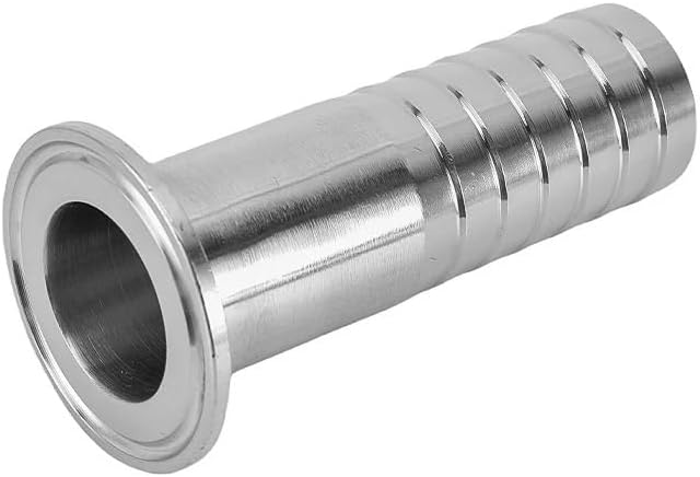 Miniatura 2 de 1PC OD51mm Hose tail x 2" Tri Clamp 304 Stainless Steel Pipe Fitting 200mm Legnth