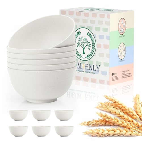 Homienly Wheat Straw Cereal Bowls Plastic