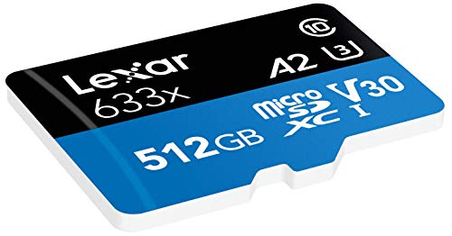 Lexar High-Performance 633X 512Gb Microsdxc Uhs-I Card With Sd Adapter (Lsdmi512Bbnl633A) & Sandisk - Sddr-B531-Gn6Nn Mobilemate Usb 3.0 Microsd Card Reader - Sddr-B531-Gn6Nn Black #TOP3