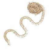 Garniture à pompons dorés : fabriquée en polyester durable, cette garniture est conçue pour durer et est facile à entretenir, garantissant qu'elle reste un élément de votre décoration intérieure pour les années à venir, confection de garnitures à franges