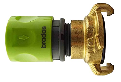 Solid Brass Claw Fitting to Female Universal Click-Lock Garden Hose Fitting,Claw Type Fittings are Used by Professional Landscapers,Gardeners and Nursery Workers