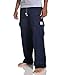 Pro Club Men's Heavyweight Fleece Cargo Pants, Large, Navy