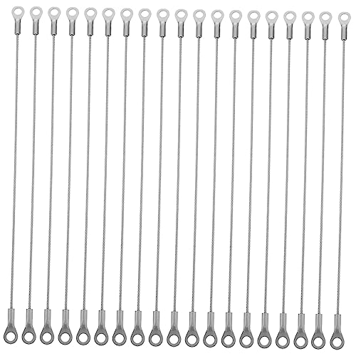 LIFKOME 20Pcs Heavy Duty Hanging Wire Rope Kit for Picture Frames Mirrors and Light Fixtures Flexible and Wear Resistant for Indoor Outdoor Use