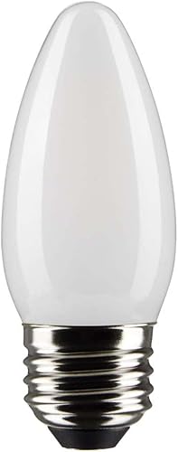 Satco 6Pk 5.5w B11 LED 4000K base media esmerilada regulable - 60w equiv