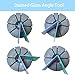 SPANSEE Stained Glass Angle Tool, 3D Stained Glass Soldering Jig, Stained Glass Supplies, Stained Glass Angle Jig Fixture, Stained Glass 3D Angle Wedge Tool 30°,45°,60°,75°,90°,105°,120°,135°,150°