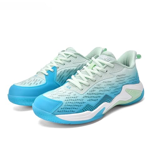  BLBK Scarpe da Badminton Uomo, Scarpe da Squash, Scarpe da Palestra per Varie Superfici, Comodo e Stabile Grip/Scarpe da Pallavolo Unisex, 46 EU