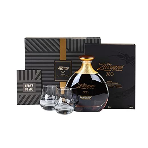 Zacapa Ron XO, Premium Rum, im hochwertigen Geschenkset mit Gläsern & Grußkarte, Exotisch-klassischer, handverlesen auf südamerikanischem Boden, 40 % vol, 700ml Einzelflasche