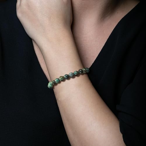 YVVLEE 9 Pcs Crystal Stone Bracelets for Women Men Semi-Precious Gemstone Beaded Bracelets 8mm Natural Stone Beads Bracelet Protection Anxiety Spiritual Stretch Bracelets Set Jewelry3