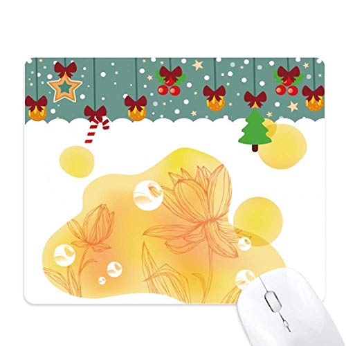 Tapis de souris fleur de lotus pour éviter les glissements de bureau en caoutchouc