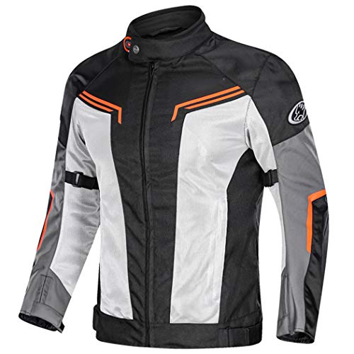 Veste d'été pour moto tout-terrain idéale pour rouler au frais sous le soleil avec 5 protections