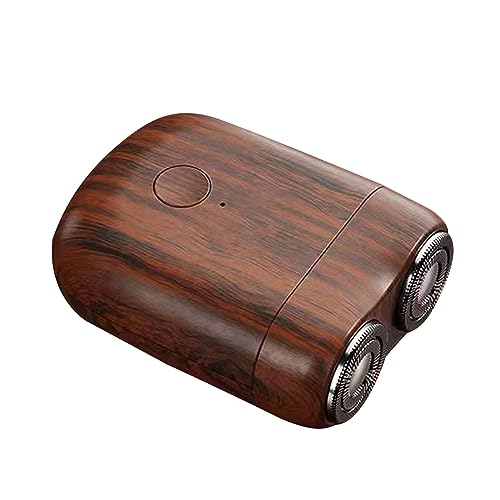 JzcsdkSIL Portable Electric Shaver Beard Trimmer Shaver Double Head Men Hair Trimmer Shaver Waterproof Electric Shaver Rechargeable Shaver