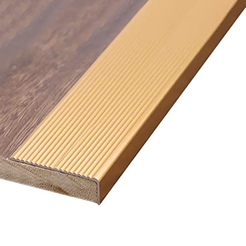 Nez de marche escaliers aluminium imperméable avec revêtement non glissant 10cm