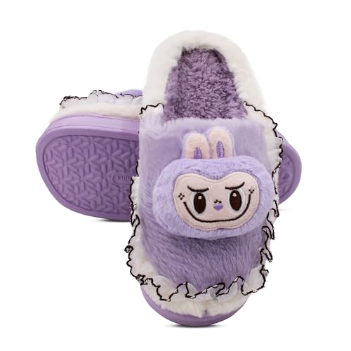 Image of VRITRAZ Women's Comfort Slip On Closed Toe Warm Winter with Cute Design print House Clog Indoor Slipper
