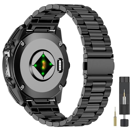 Bracelet Métal 22mm en Acier Inoxydable Élégant pour Garmin Fenix 8 et 7