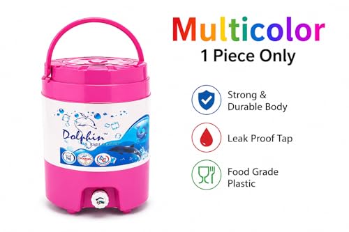 Image of 20 Litre Water Camper with Leak Proof Tap, Food Grade Plastic, Multicolor, for Home, Office & 20 Litre Water Camper, Water Storage Container, Plastic