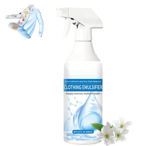 300ML Cleanse Natural Clothing Emulsifier Non Ionic Emulsifier Clothing Cleaner Powerful Stain Remover Clothes Dry Clean Spray No Damage Fabric Spot