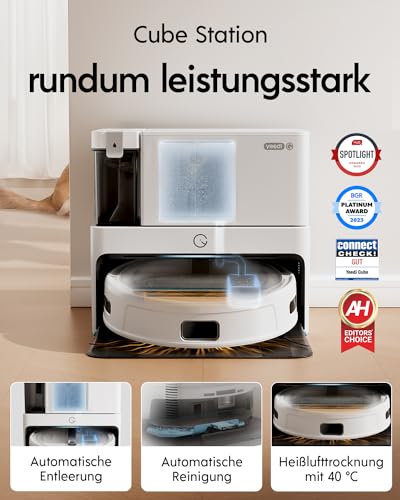 Yeedi Cube Saugroboter mit Wischfunktion im Vergleich