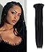 Dsoar Dreadlock Extensions Synthetic Dreads Crochet Locs Hair Full Handmade Dreads Extensions 20 inch (30pcs, Black)