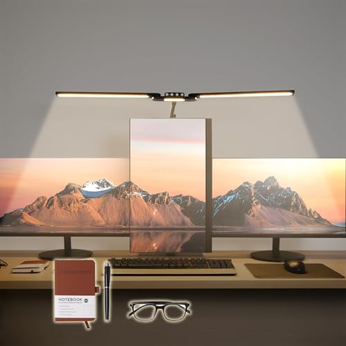 LED Desk Lamp, Anti Eyestrain with Blue Light Blocking Glasses In...