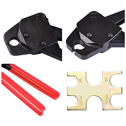 Yescom 1/2" Pex Crimper Copper Ring Plumping Crimps Crimping Tool With Go/No Go Gauge #TOP7