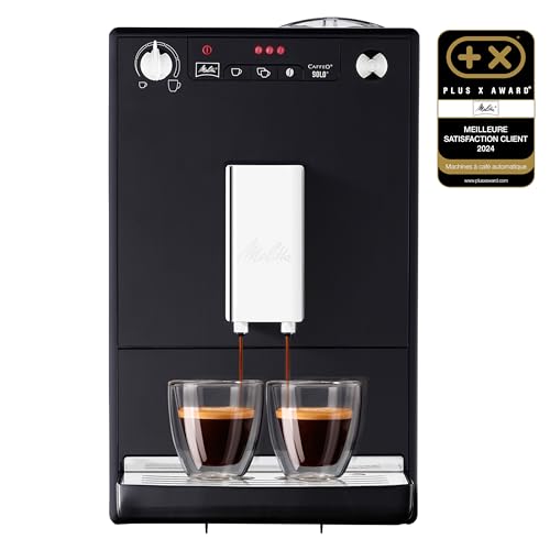 Melitta Solo Noire, Machine à Café à Grains avec Broyeur et Système d'Extraction des Arômes,...