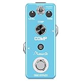 Amuzik Compressor Guitar Effect Pedal Analog Compression Ultimate Comp Effect Pedals for Electric Guitar Comp Pedal Ture Bypass