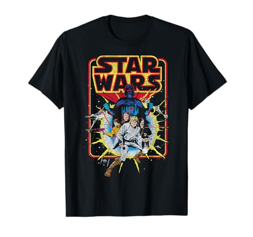 Star Wars Classic Vintage Comic Book Cover Graphic Tee T-Shirt