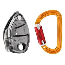 Petzl Asegurador GRIGRI + - Unisex, Gris, Talla Ún...: producto 1: Asegurador con bloqueo asistido y empuñadura antipánico, especialmente adecuado para el aprendizaje y las utilizaciones intensivas. producto 1: Compatible con todas las cuerdas dinámicas simples de 8,5 a 11 mm y optimizado para los diámet...