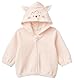 United Colors of Benetton Unisex Baby Jacke C/Kappe M/L 3mcda501C Strickjacke, Rosa, 74 cm