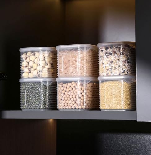 Image of HomeWiz Fridge Storage Containers 3500ml 6-Grid | Air Tight Storage Container Set | Fridge Organiser Storage Boxes | Food Grade BPA-Free Plastic Containers|Stackable & Transparent|Removable Mini Boxes