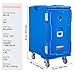 VEVOR Insulated Food Pan Carrier, 127 Qt Hot Box for Catering, LLDPE Food Box Carrier w/Double Buckles, Front Loading Food Warmer w/Handles, End Loader w/Wheels for Restaurant, Canteen, etc. Blue