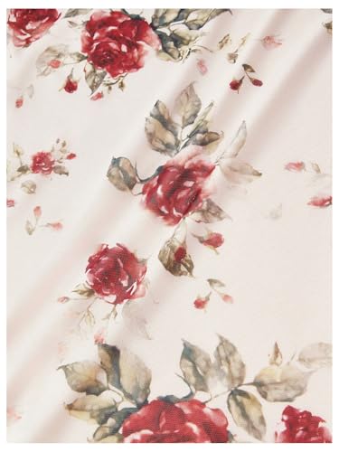 Image of Verdusa Women's Floral Print Wedding Guest Bowknot Bodycon Maxi Dress Sleeveless Summer Dress