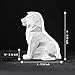 Artarium White Lion Sculpture - Abstract Geometric Animal Statue for Coffee Tables, Bookshelf Niches - Resin Lion Figurines Living Room and Home Decor Crafts Ornaments Best Gift Set, Size - 7.67 inch