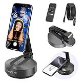 COMITOK Magnetic Auto Face Tracking Stand Tripod MOTA For IPhone Follows Your Movement Hands-Free Video Recording With 360 Degree Holder For Livestreaming, Vlog, Support Tiktok, YouTube - Black